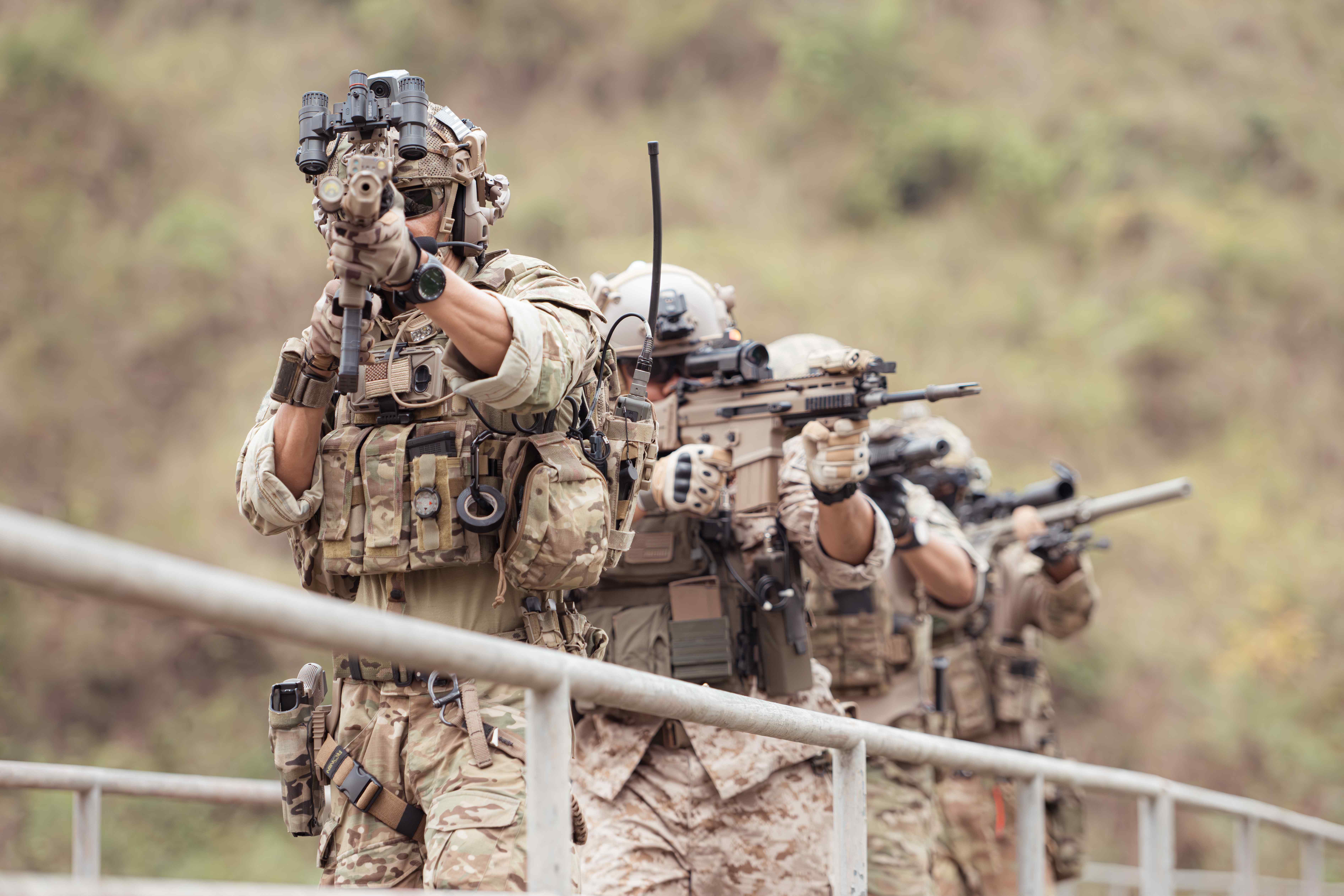 Tactical team in action
